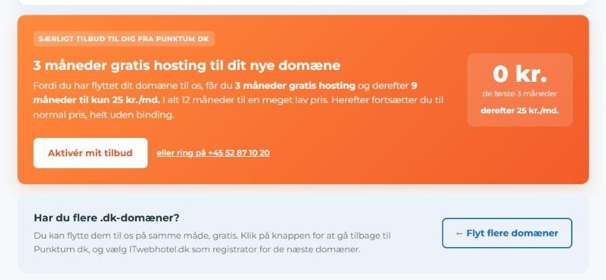 Knappen Flyt flere domæner